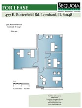 477 E Butterfield Rd, Lombard, IL à louer Plan d’étage– Image 1 sur 1