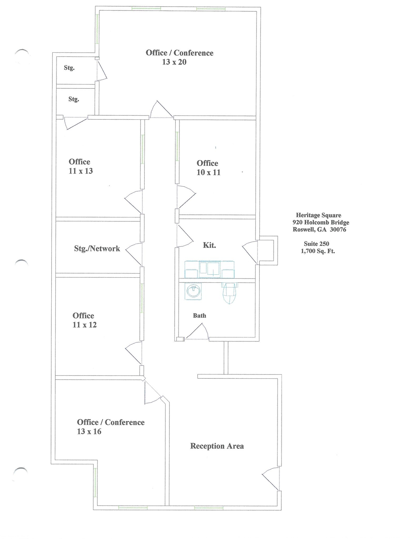 920 Holcomb Bridge Rd, Roswell, GA à louer Plan d’étage– Image 1 sur 16