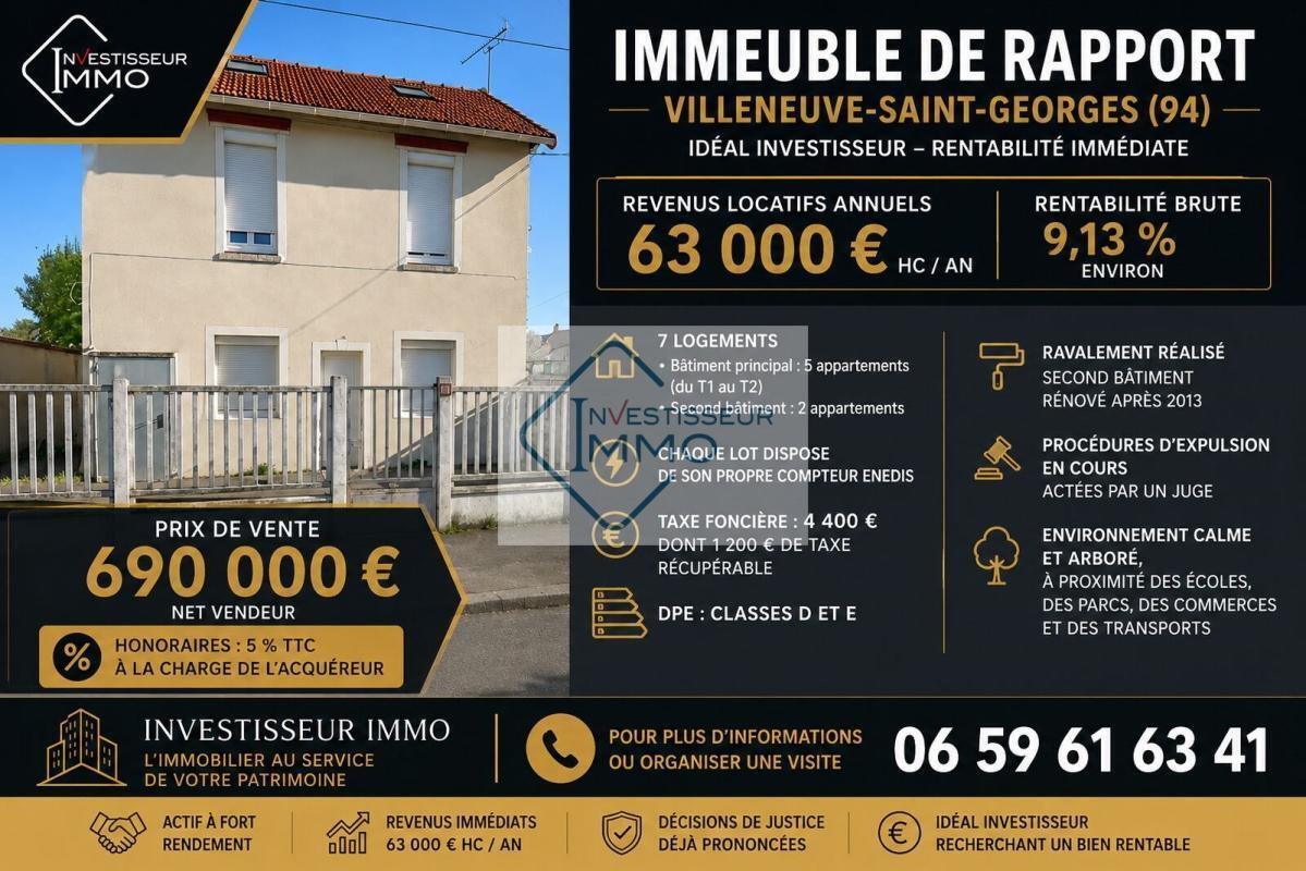 Local d'activités dans Villeneuve Saint Georges à vendre Photo de l’immeuble– Image 1 sur 6