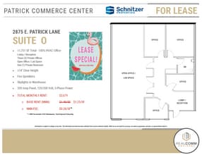 2875 E Patrick Ln, Las Vegas, NV à louer Plan d’étage– Image 2 sur 3