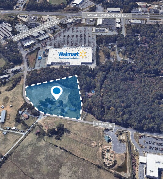 2119-2209 Younts Rd, Indian Trail, NC à vendre - Aérien – Image 2 sur 4