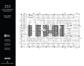 333 S Wabash Ave, Chicago, IL à louer Plan d’étage– Image 1 sur 6