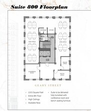 166 Geary St, San Francisco, CA à louer Plan d’étage– Image 1 sur 1