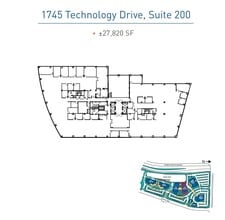 224 Airport Pkwy, San Jose, CA à louer Plan d’étage– Image 1 sur 1