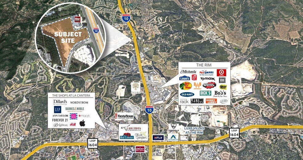 Cresta Bella & IH-10, San Antonio, TX à vendre - Aérien – Image 2 sur 2