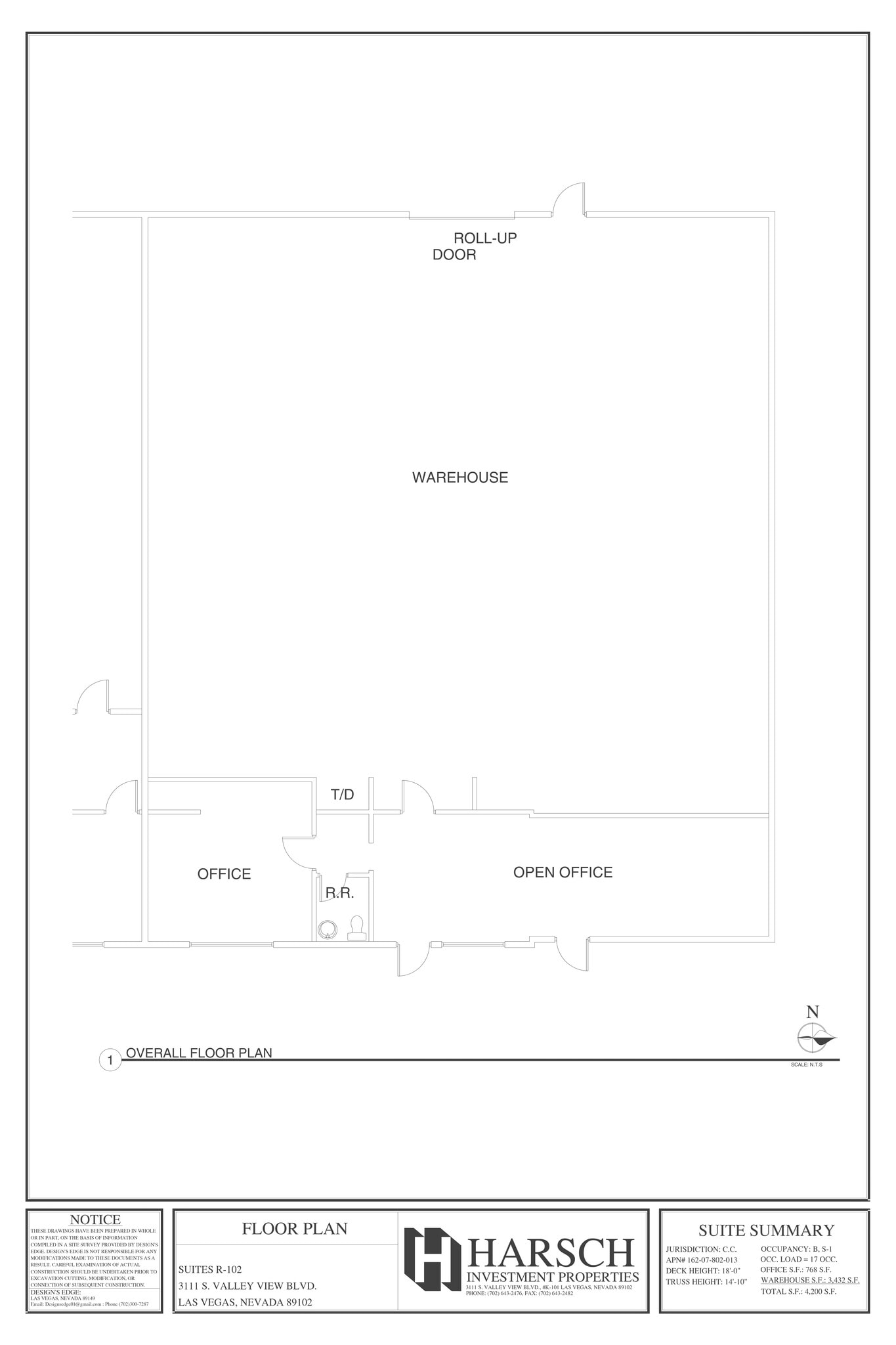 3111 S Valley View Blvd, Las Vegas, NV à louer Plan de site– Image 1 sur 1