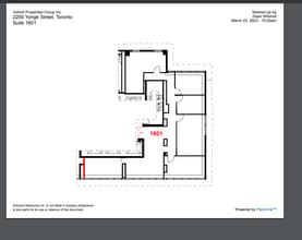 2200 Yonge St, Toronto, ON à louer Plan d’étage– Image 1 sur 1