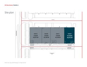 201 Gary Ave, Roselle, IL à louer Plan de site– Image 2 sur 3