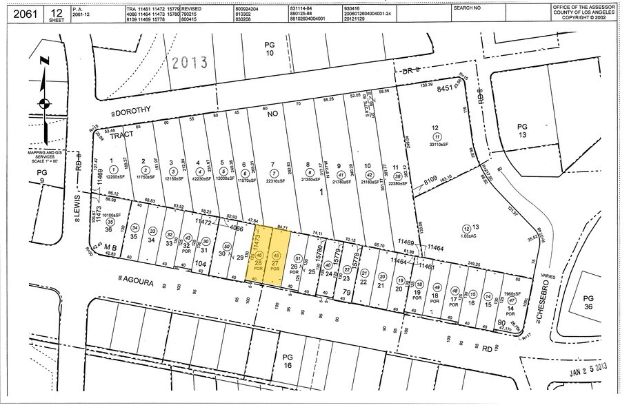 28215 Agoura Rd, Agoura Hills, CA à vendre - Plan cadastral – Image 2 sur 18