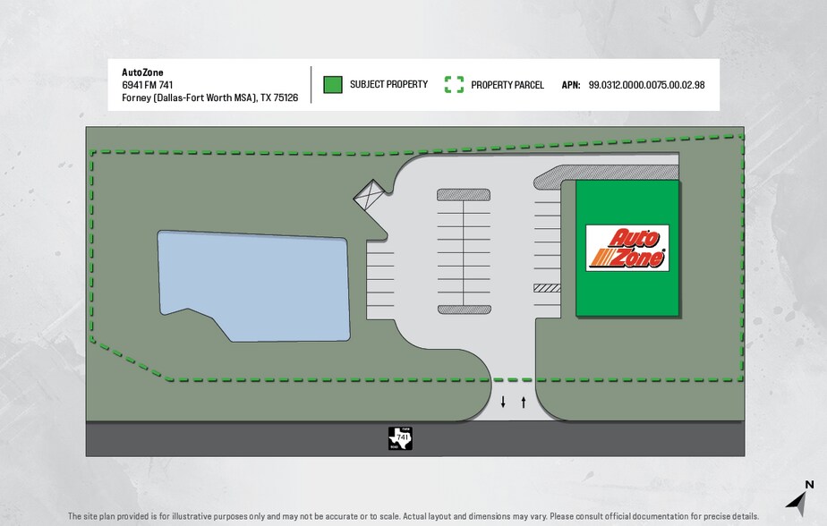 6941 FM741, Forney, TX à vendre - Plan de site – Image 2 sur 5
