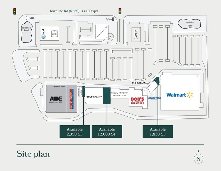 555 E Townline Rd, Vernon Hills, IL à louer - Plan de site – Image 2 sur 2
