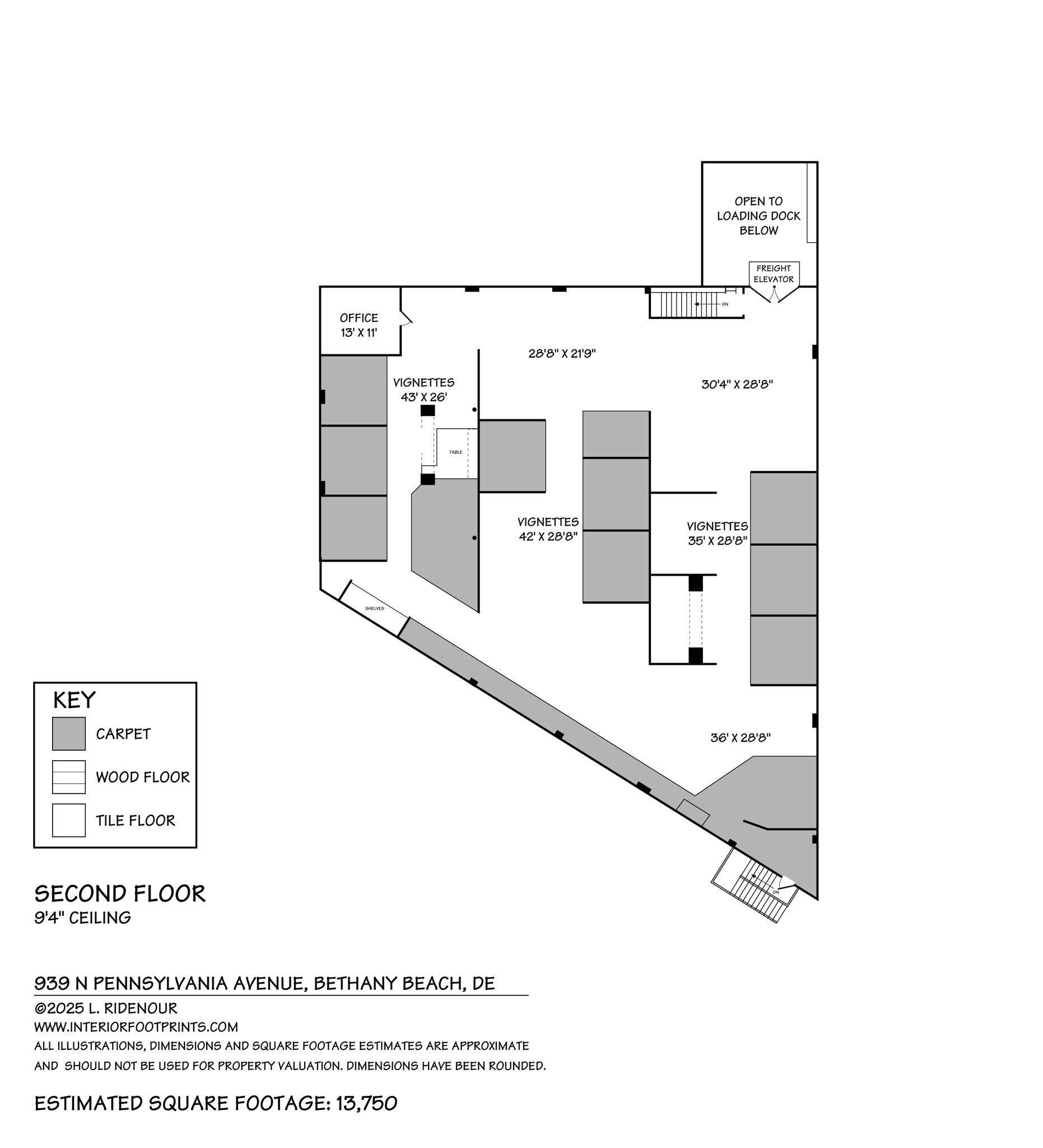 939 N Pennsylvania Ave, Bethany Beach, DE à louer Plan d’étage– Image 1 sur 20