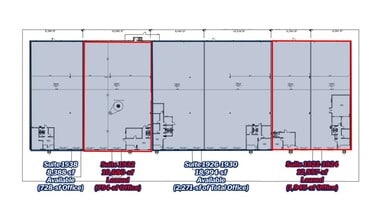 1922-1938 N Great Southwest Pky, Grand Prairie, TX à louer Plan d’étage– Image 1 sur 1