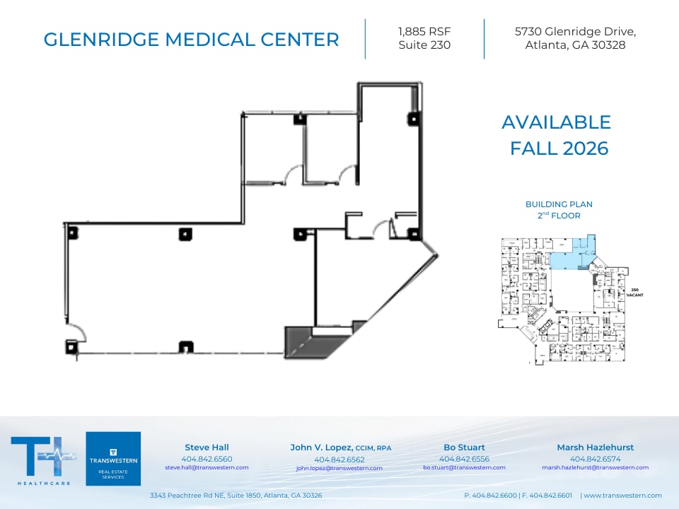 5730 Glenridge Dr NE, Atlanta, GA à louer Plan d’étage– Image 1 sur 2