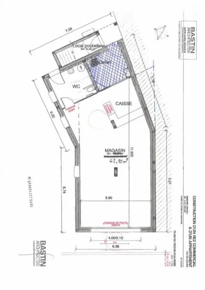 Local commercial dans Erdeven à louer - Plan d’étage – Image 2 sur 2