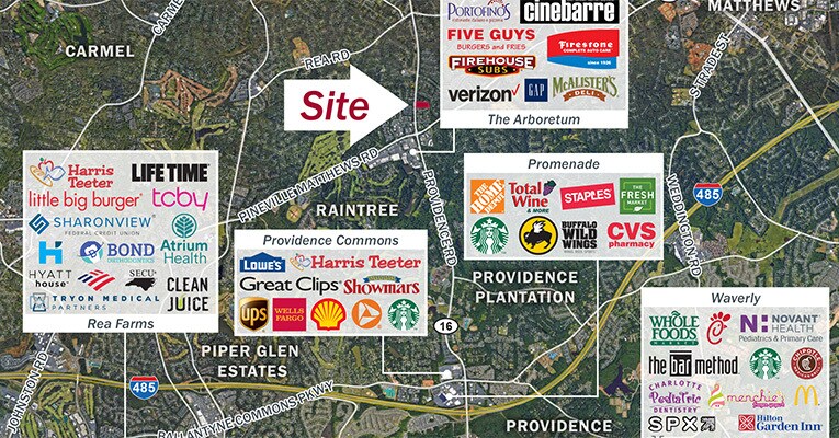 7509 Providence Rd, Charlotte, NC à louer - Photo de l’immeuble – Image 2 sur 6