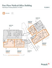 1305 Airport Fwy, Bedford, TX à louer Plan d’étage– Image 1 sur 2