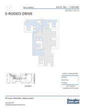 150 S Rodeo Dr, Beverly Hills, CA à louer Plan d’étage– Image 1 sur 1