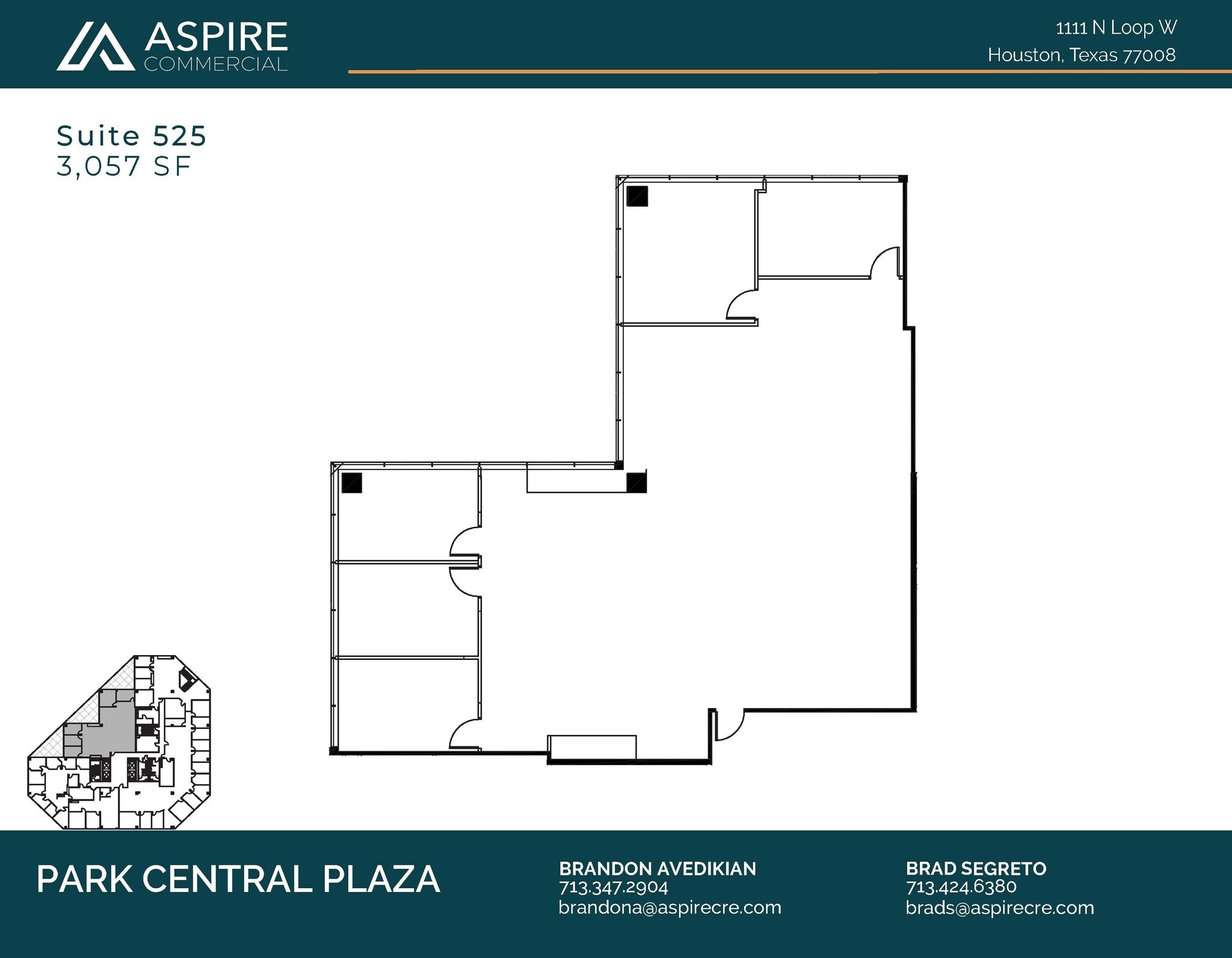 1111 N Loop W, Houston, TX à louer Plan d’étage– Image 1 sur 2