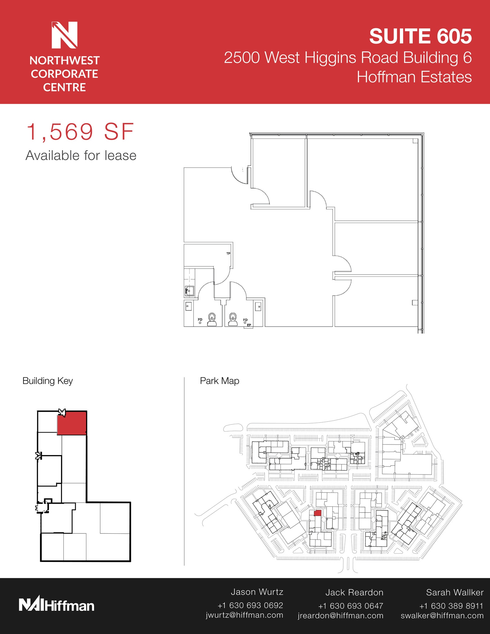 2500 W Higgins Rd, Hoffman Estates, IL à louer Plan d’étage– Image 1 sur 1