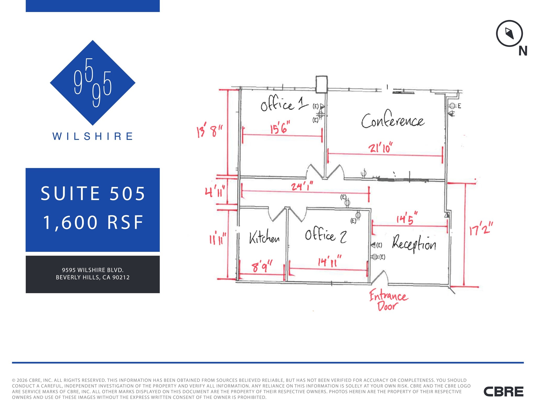 9595 Wilshire Blvd, Beverly Hills, CA à louer Plan de site– Image 1 sur 1