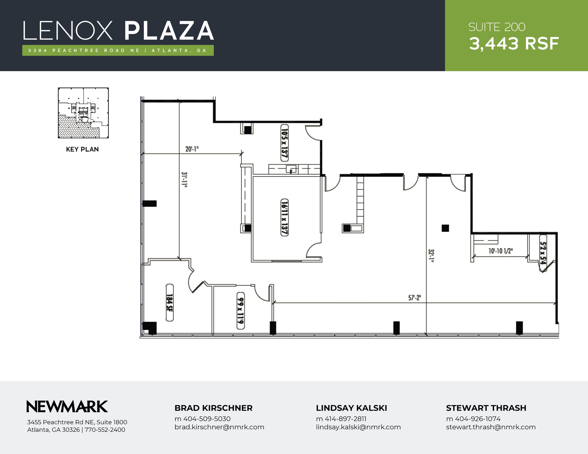 3384 Peachtree Rd NE, Atlanta, GA à louer Plan d’étage– Image 1 sur 1