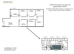 11590 W Bernardo Ct, San Diego, CA à louer Plan d’étage– Image 1 sur 1