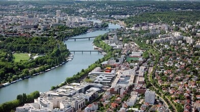 Suresnes, HDS - Vue aérienne  vue de carte