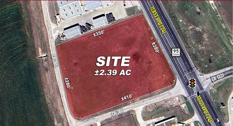 Highway 95 & CR 365, Taylor, TX à vendre - Photo principale – Image 1 sur 2