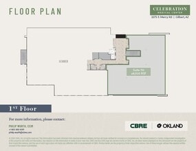 3275 South Mercy Road, Gilbert, AZ à louer Plan d’étage– Image 1 sur 1