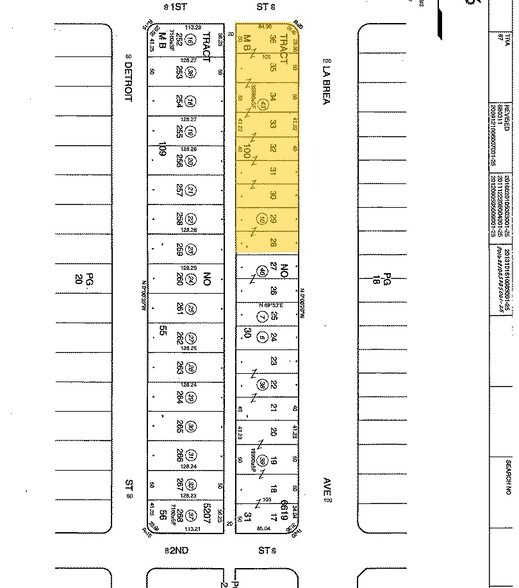 101-127 S La Brea Ave, Los Angeles, CA à louer - Plan cadastral – Image 3 sur 24
