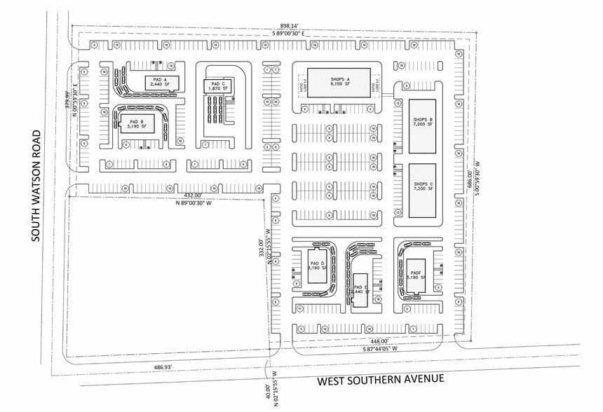NEC Southern Ave & Watson Rd, Buckeye, AZ à louer - Plan de site – Image 2 sur 2