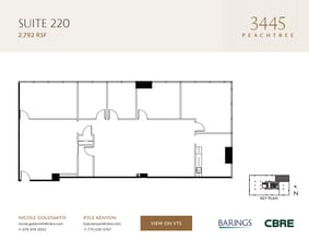 3445 Peachtree Rd NE, Atlanta, GA à louer Plan d’étage– Image 1 sur 1