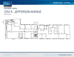 2751-2761 E Jefferson Ave, Detroit, MI à vendre Plan d’étage– Image 1 sur 2