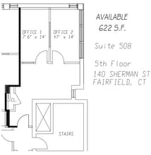 140 Sherman St, Fairfield, CT à louer Plan d’étage– Image 1 sur 1