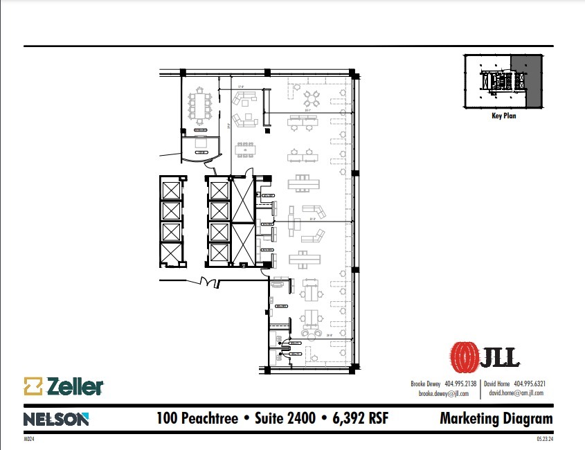 100 Peachtree St NW, Atlanta, GA à louer Plan d’étage– Image 1 sur 1