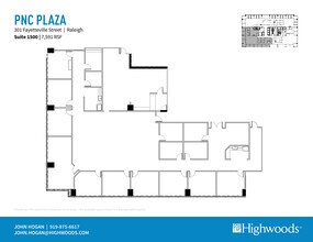 301 Fayetteville St, Raleigh, NC à louer Plan d’étage– Image 1 sur 1