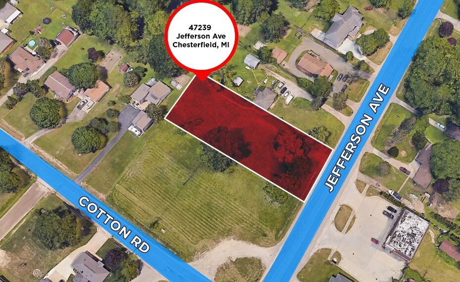 47239 Jefferson Ave, New Baltimore, MI à vendre Aérien– Image 1 sur 2