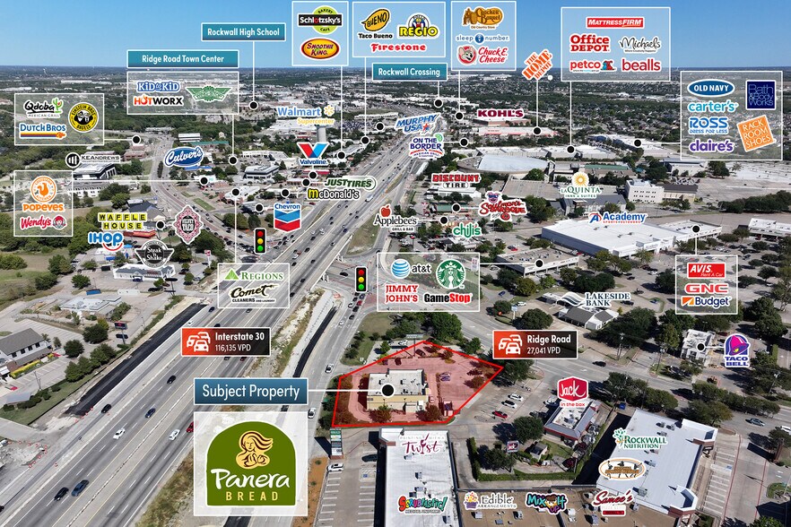 2804 Ridge Rd, Rockwall, TX à vendre - Photo de l’immeuble – Image 2 sur 4