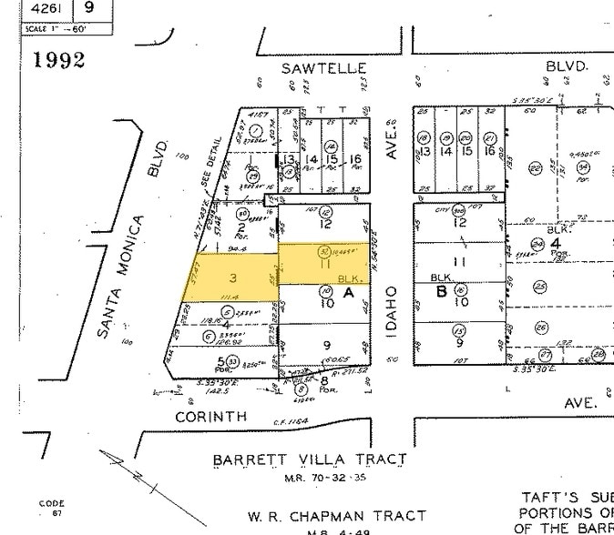 11318-11320 Santa Monica Blvd, Los Angeles, CA à louer - Plan cadastral – Image 1 sur 1