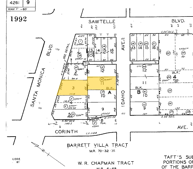 11318-11320 Santa Monica Blvd, Los Angeles, CA à louer Plan cadastral– Image 1 sur 2