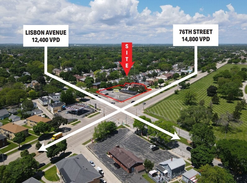 7602 W Lisbon Ave, Milwaukee, WI à vendre - Aérien – Image 3 sur 3