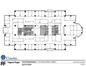 1170 Peachtree St, Atlanta, GA à louer Plan d’étage– Image 1 sur 1