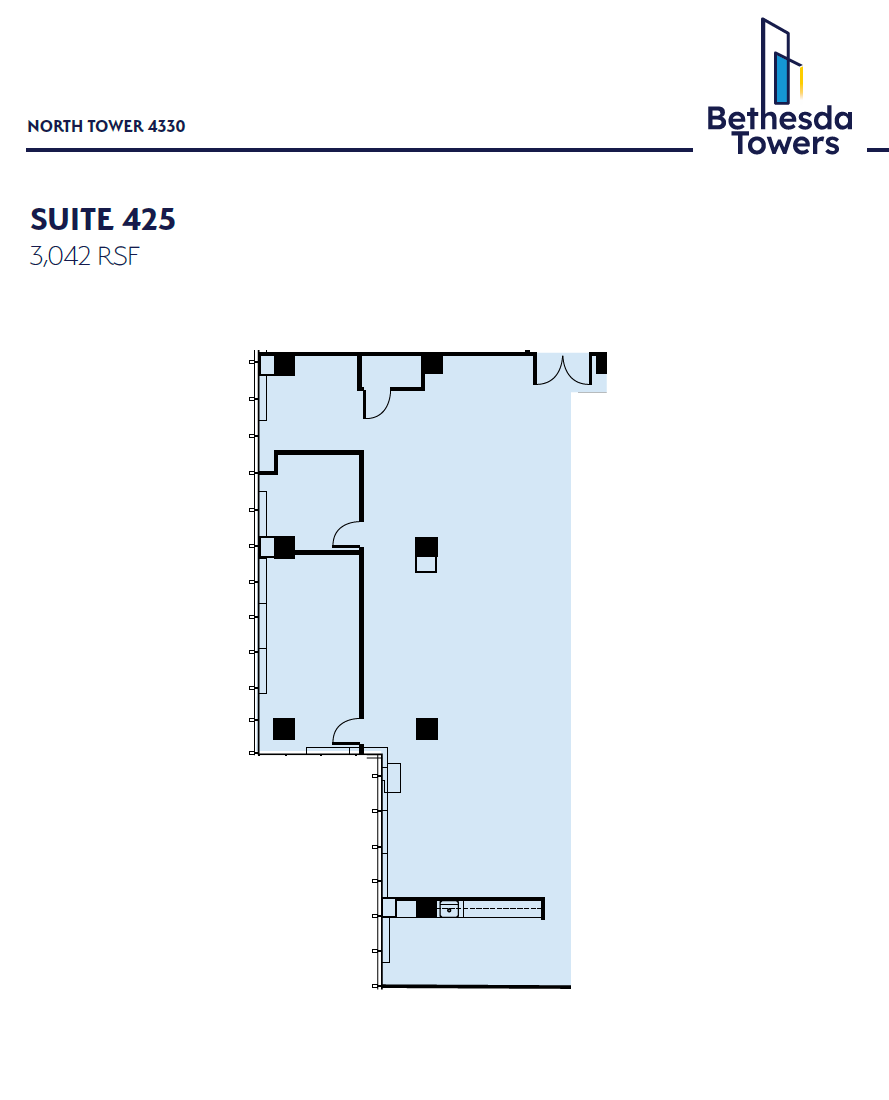 4340 East-West Hwy, Bethesda, MD à louer Plan d’étage– Image 1 sur 1