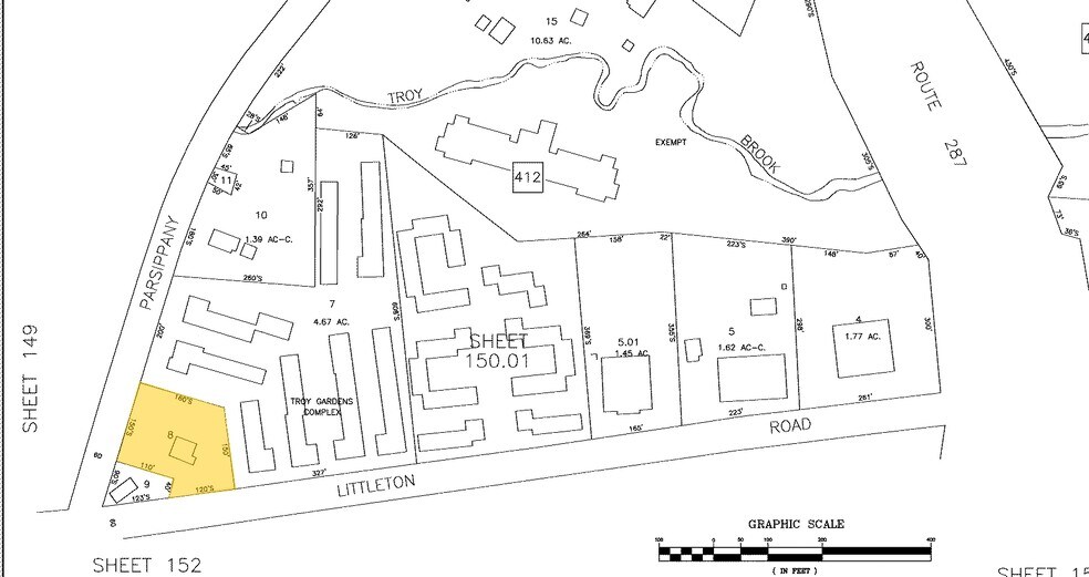 240 Littleton Rd, Parsippany, NJ à vendre - Plan cadastral – Image 3 sur 8