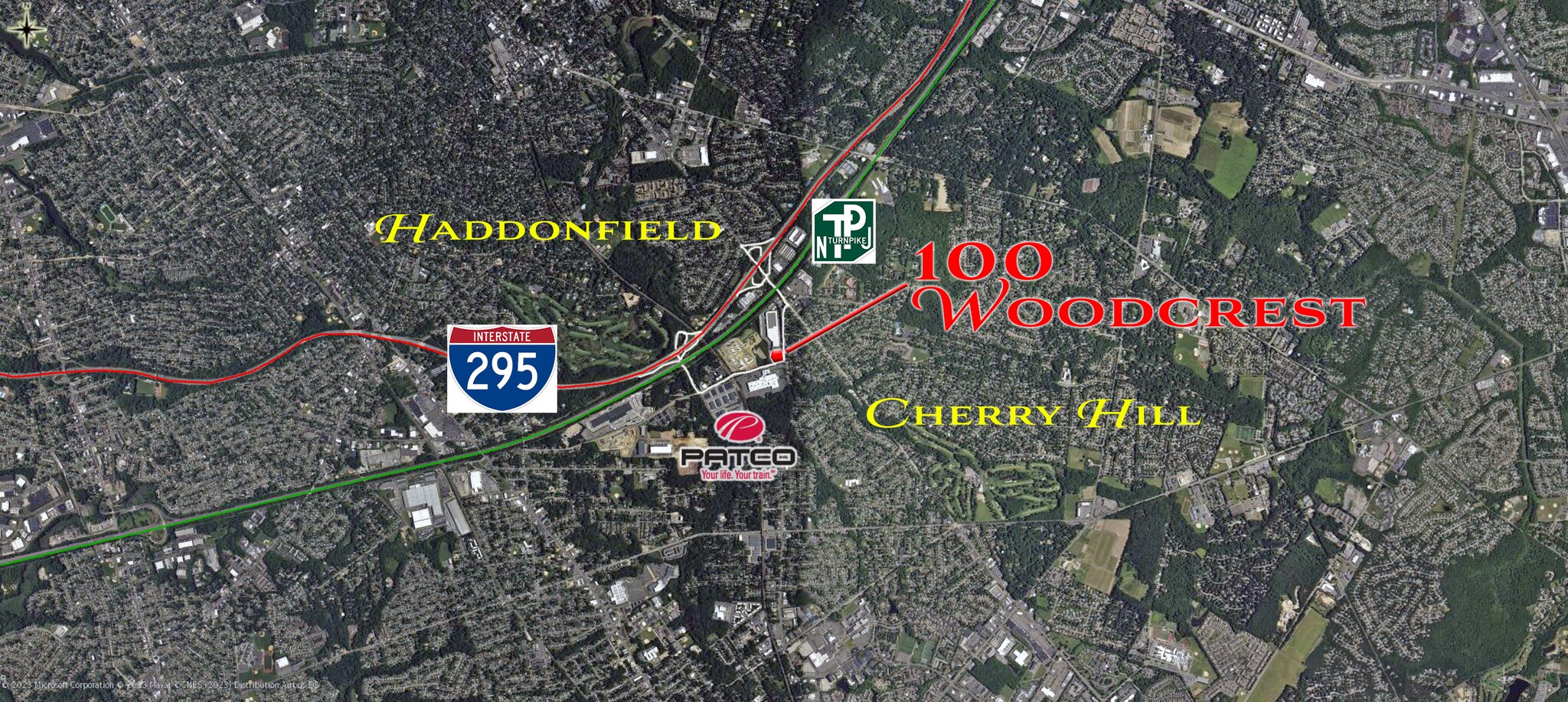 100 Woodcrest Rd, Cherry Hill, NJ à vendre Aérien– Image 1 sur 2