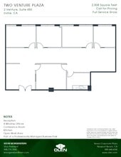 2 Venture, Irvine, CA à louer Plan d’étage– Image 1 sur 1