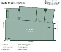 555 12th St, Oakland, CA à louer Plan d’étage– Image 1 sur 1