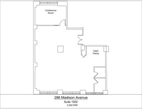 286 Madison Ave, New York, NY à louer Plan de site– Image 1 sur 1