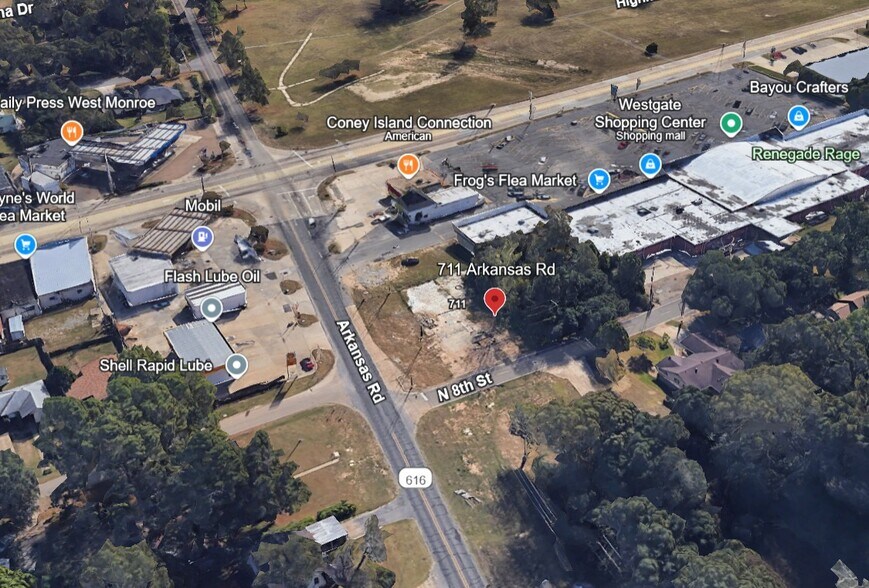 711 Arkansas Rd, West Monroe, LA à vendre - Aérien – Image 3 sur 4